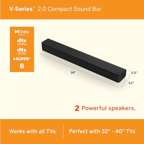 VIZIO V-Series |0 Compact Sound Bar with Dolby Audio and DTS:X for Home Theater Audio Enthusiasts
| VIZIO V-Series |0 C
